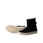 Grand Step Shoes Winterstiefel Nicki Suede Bootie (gefüttert, bequem) - schwarz Damen
